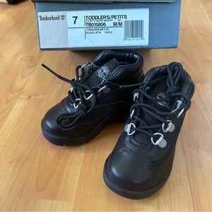 Timberlands toddler boots boys SIZE 7  gorpcore biker core outdoor grunge black